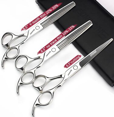 Професійні ножиці для волосся 7 дюймів з нержавіючої сталі 440C (набір для стрижки та проріджування)
