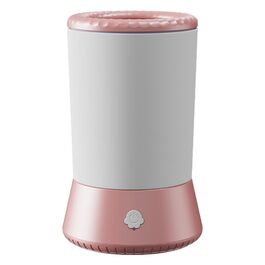 Автоматична мийка лап для собак - USB-зарядка, для маленьких, середніх, біла, рожева