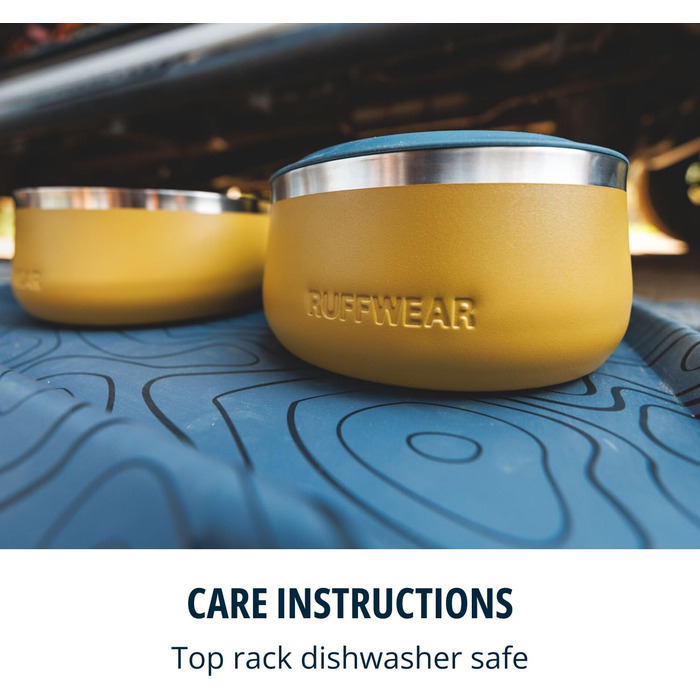 Hundenapf Ruffwear Basecamp Edelstahl, легкий та портативний, зелений River Rock