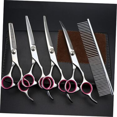 Набір професійних ножиць для грумінгу домашніх тварин BESPORTBLE (для собак та котів)