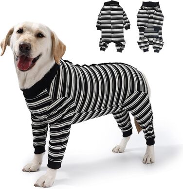 Захисний костюм для собак після операції, костюм для собак після кастрації, захист ран, чорний, XL