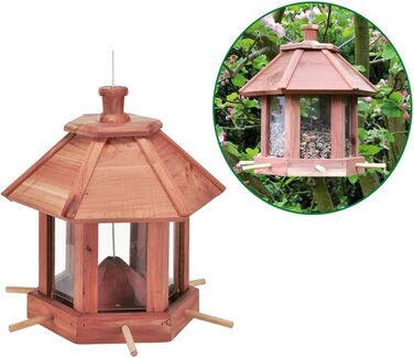 Дерев'яний годівниця для птахів, годівнична станція 26x26x27 см
