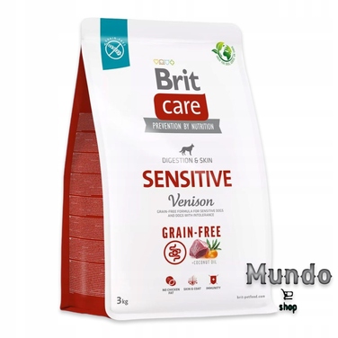 Корм для собак Brit Care Grain-Free Sensitive з олениною Karma, 3 кг