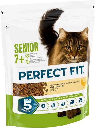 Сухий корм для дорослих котів Perfect Fit Senior 7+ з куркою, 7 кг