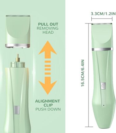 Багатофункціональний бездротовий тихий тример для догляду за тваринами, 4-в-1: тример, триммер для лап, точилка для нігтів. Підходить для собак, котів та інших дрібних тварин (білий)