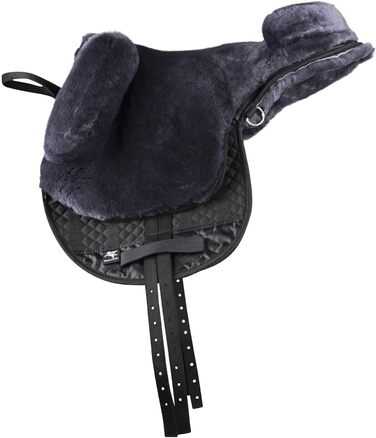 Сідло з овечої шерсті Engel Reitsport R2 англійське, антрацит