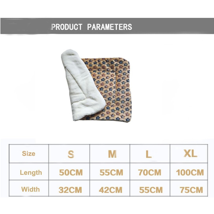 М'яка літня килимок для тварин, ковдра для собак та котів - 74*100 см, жовта зірка