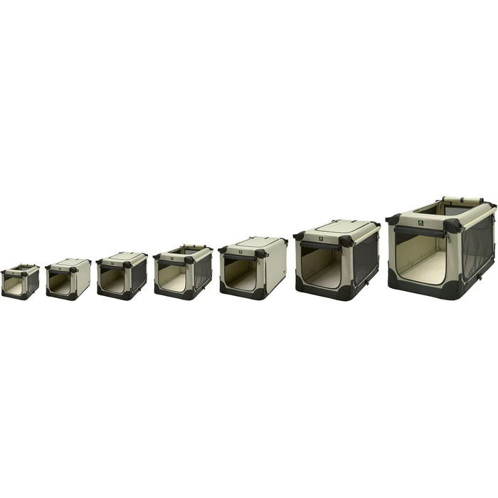 Складаний контейнер-переноска для собак Maelson Soft Kennel, бежевий, розмір S, 72x52x51 см