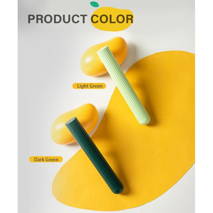 Щітка для собак та котів Mango, самоочисна, форма манго, зелена