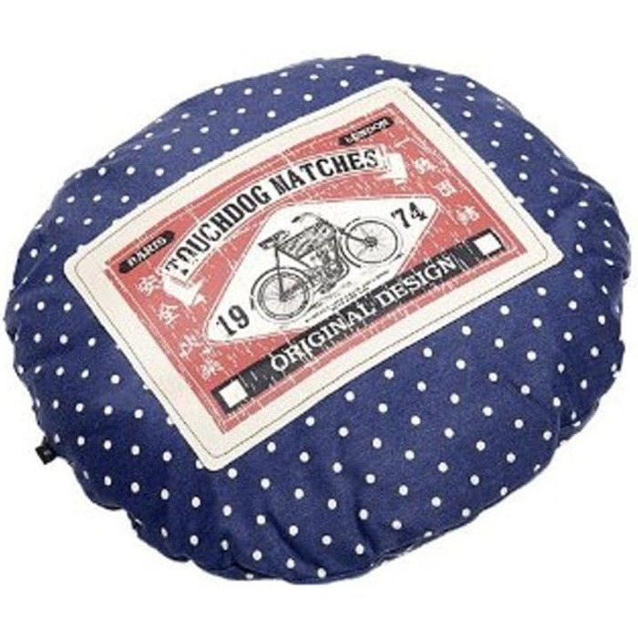 Крісло-лежанка для собак TOUCHDOG овальної форми, рожево-блакитне, 55x49x23 см