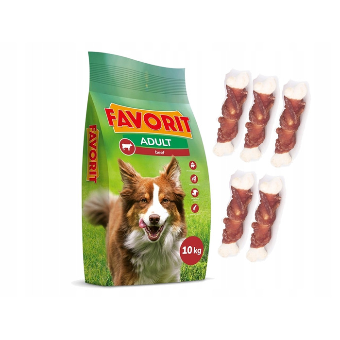 Сухий корм для собак Favorit з яловичиною, 10 кг