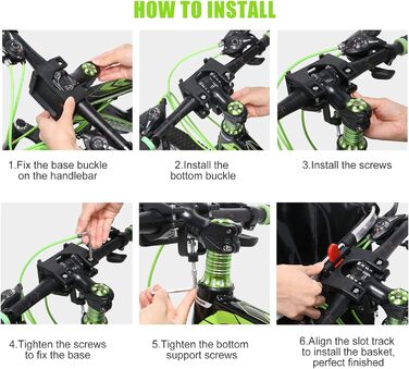 Фарбований кошик на кермо велосипеда Lixada з алюмінію (35 x 25 x 5 см)