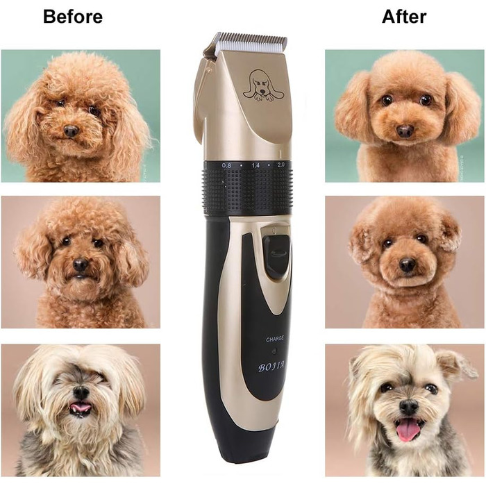 Електрична машинка для стрижки собак та котів - професійна, бездротова, тиха, перезаряджувана