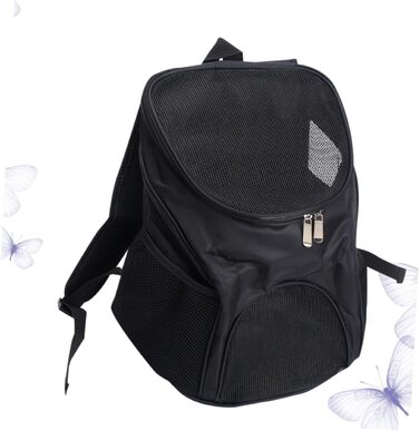 Рюкзак-переноска для собак Kisangel: чорний, дихаючий, для маленьких собак, для подорожей та прогулянок