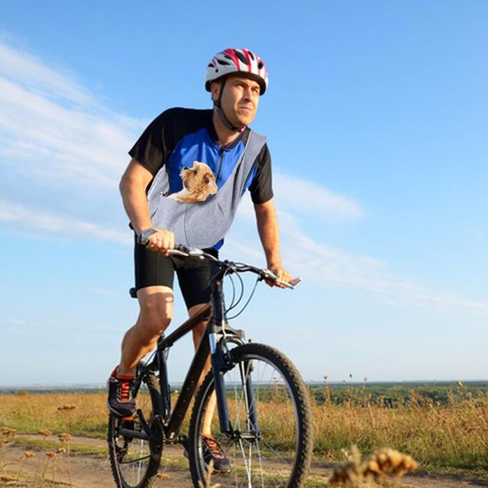 Сумка-кенгуру для собак NiCoLa: переноска для цуценят, чихуахуа, пуделів, бішон фрізе та інших домашніх тварин. Ідеально для прогулянок, подорожей та відвідування місць. Колір: сірий/чорний