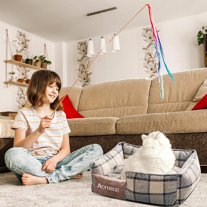 Ортопедичне ліжко для собак PETCUTE середнього та великого розміру. М'яке ліжко-софа для собак з знімним та пральним чохлом, антиковзаюче дно, сіре, для підтримки спини (L, сірий класичний)