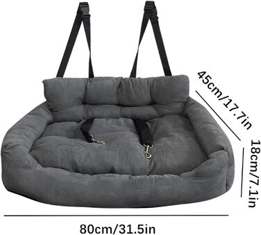 Підвищення для собак у автомобільне сидіння, автопідвищення для маленьких та середніх собак або котів, універсальне зручне ліжко для собак