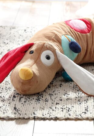 SIGIKID Активне подушечкове ліжечко для іграшок для малюків Песик, іграшка для дівчаток та хлопчиків, рекомендується від 3 місяців, коричневий, 1 шт.