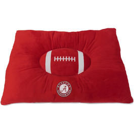 Ліжко для домашніх тварин NCAA Alabama Crimson Tide, м'яка плюшева подушка, футбольне ліжко-матрац для собак і котів