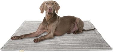 Лежанка для собак Knuffelwuff Timor, 80x60 см, світло-сіра - м'яка та зручна, легко миється