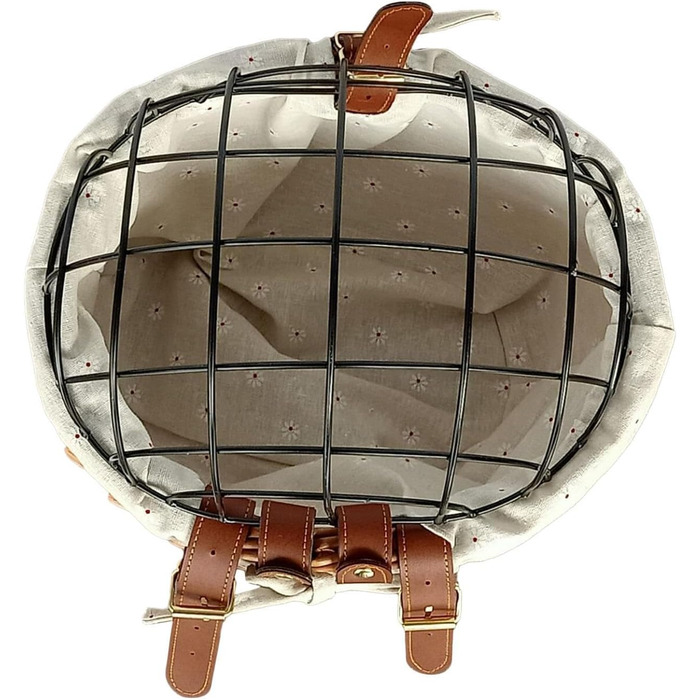 Плетенний кошик для тварин на велосипед: кошик для собак та котів, з металевим каркасом | Weidekorb