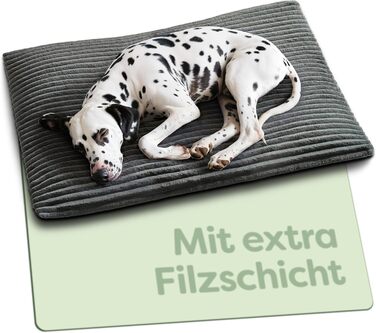 Самогріюча ковдра для собак – 90x60 см – велика, м'яка, з антиковзаючою основою, сірого кольору