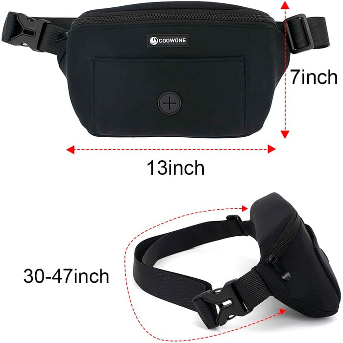 Сумка для собак, кишенька для ласощів з тримачем для відходів, регульований поясний ремінь, сумка на животі для жінок, чоловіків, проста у використанні для дресирування цуценят, подарунок для любителів собак, чорна
