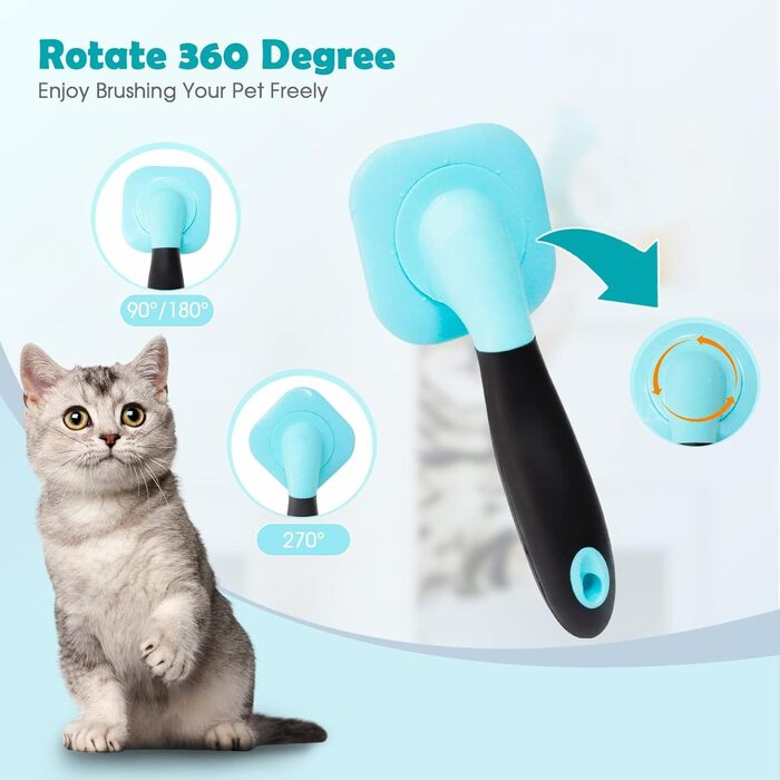 Щітка для собак, м'яка щітка-стилус для видалення шерсті, підходить для маленьких собак, цуценят, Yorkie, Пуделів, кроликів, котів