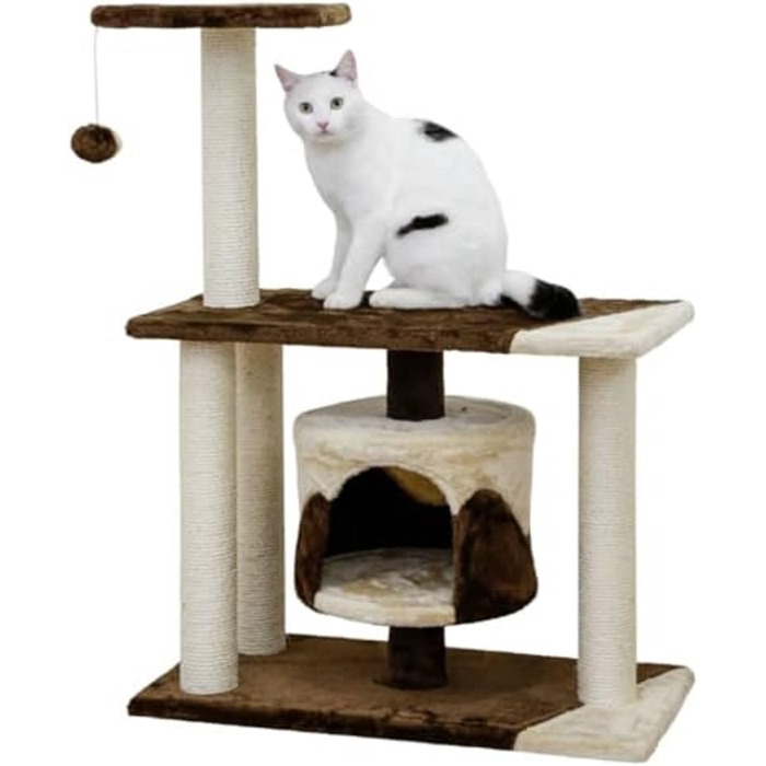 Драбина для котів Kerbl Jade Pro, 96 см, коричневий/бежевий, 70x35x86 см