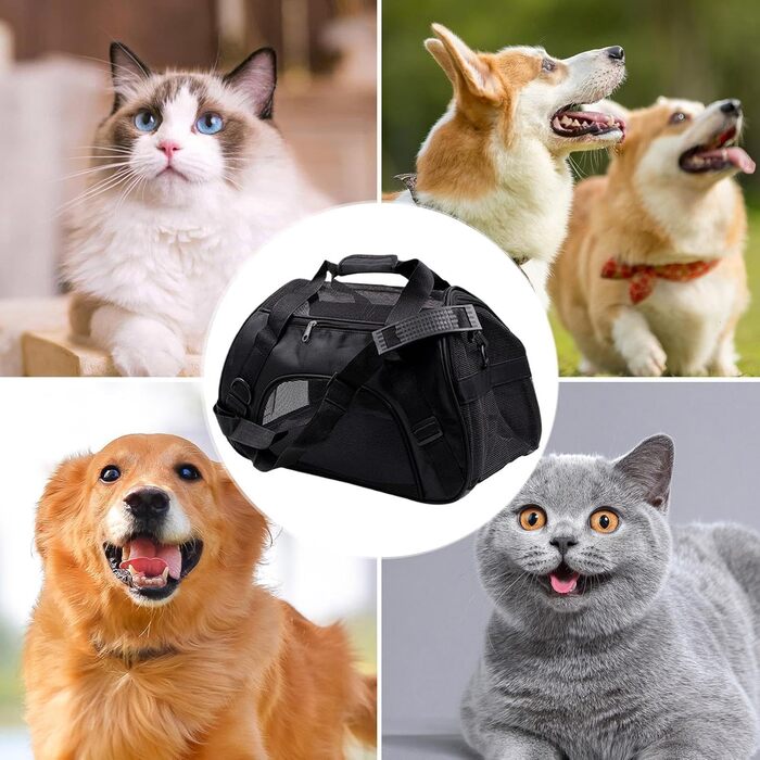 Транспортна переноска для собак та котів, складна, з регульованими ременями, переноска для котів