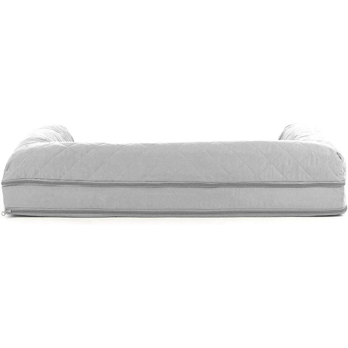 Кішечка Furhaven: ліжко для собак та котів з гелевим охолодженням, 91x69x17 см, сріблясто-сірий колір
