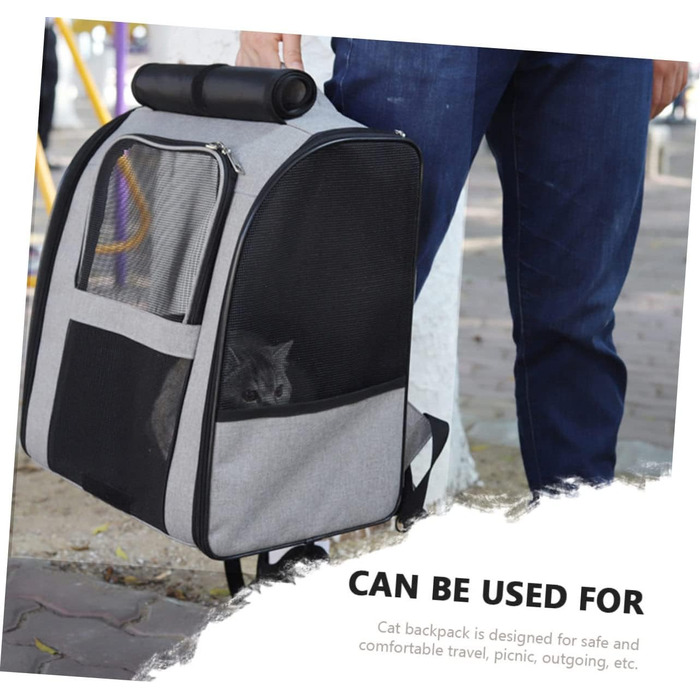 Транспортна сумка для котів та маленьких собак Angoily, велика місткість, дихаюча, з міцного матеріалу