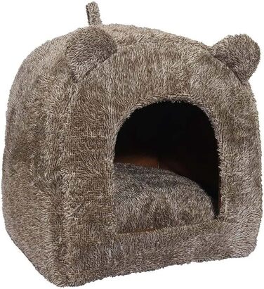 Лежак для котів Rosewood 03086, м'який, люкс, середній, коричневий
