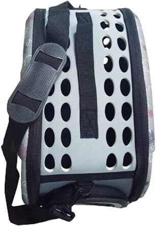 Транспортна переноска для собак та котів, комфортна, для подорожей на вулиці, середня, сіра