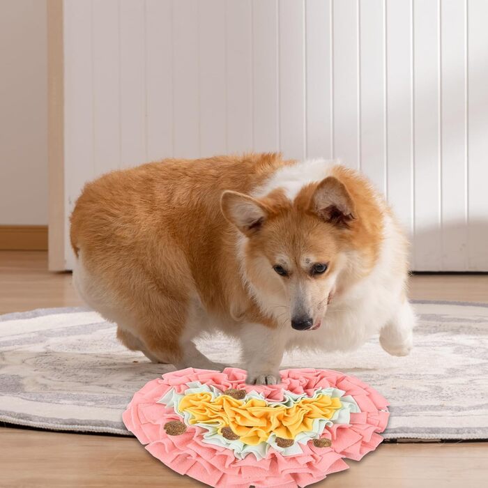 Schnüffelmatte для собак: інтерактивна килимок для годування, тренування, розваг (рожевий)
