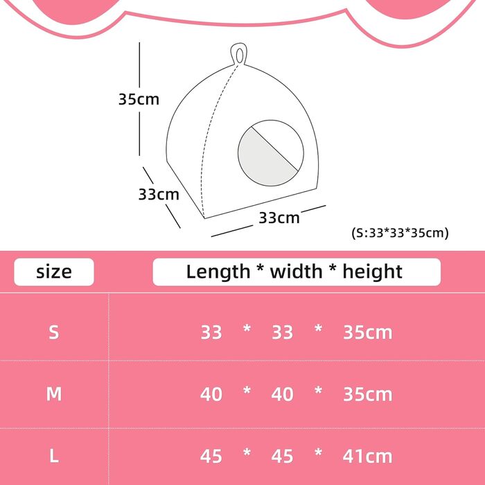 Кішечка-будиночок Mooipet з плюшевим матрацом, сірий, 40x40x35 см