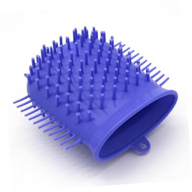 Масажер для миття лап собак FRCOLOR - силіконовий, з ручкою, для чищення та масажу лап. Підходить для собак середніх розмірів (M)