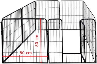 Вольєр для цуценят Petigi Tierlaufstall: безпечний простір для вигулу 80x80 см