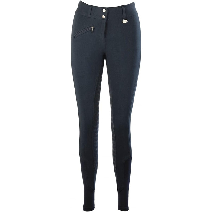 Лазура - зимові рейтузи для жінок та дітей Comfort з силіконовим повним сидінням та передньою кишенею | теплі рейтузи для їзди верхи в темно-синьому або чорному кольорі | рейтузи для верхової їзди розміри 104-176 та 36-48 | Лазура