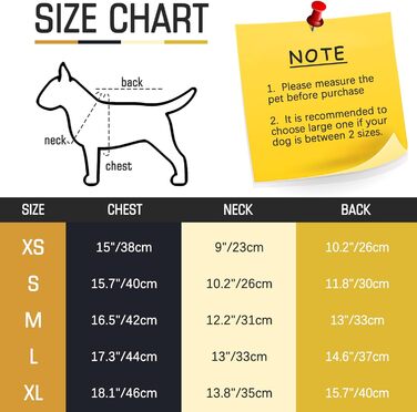 Піжама для собак після операції Kuoser, захисний боді для собак після кастрації, XL, жовтий