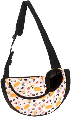 Траплянка для собаки, переноска для цуценят, сумка-переноска для тварин, зелена. Підходить для маленьких собак, котів, подорожей, кемпінгу та прогулянок.