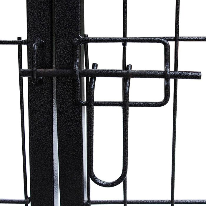 Клітка-вольєр для цуценят Melko, складана, сіра, 91 x 63 x 61 см