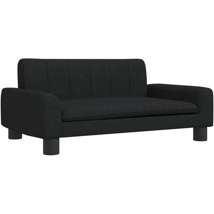 Крісло-ліжко для собак та котів, чорне, 70x45x30 см, м'який матеріал, стильний дизайн