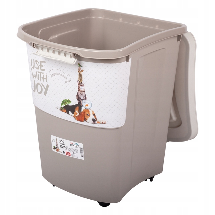 Контейнер для корму на колесах з лопаткою, 38 л, Rotho Archie