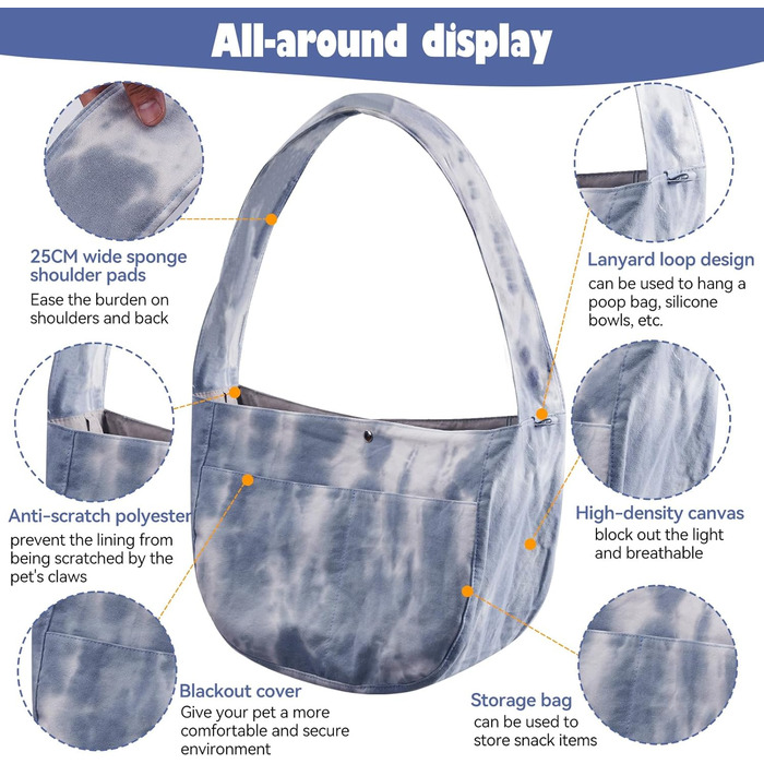 Сумка-переноска для тварин Huilin Technology, рожева (блакитна) - для котів та собак, для прогулянок та подорожей