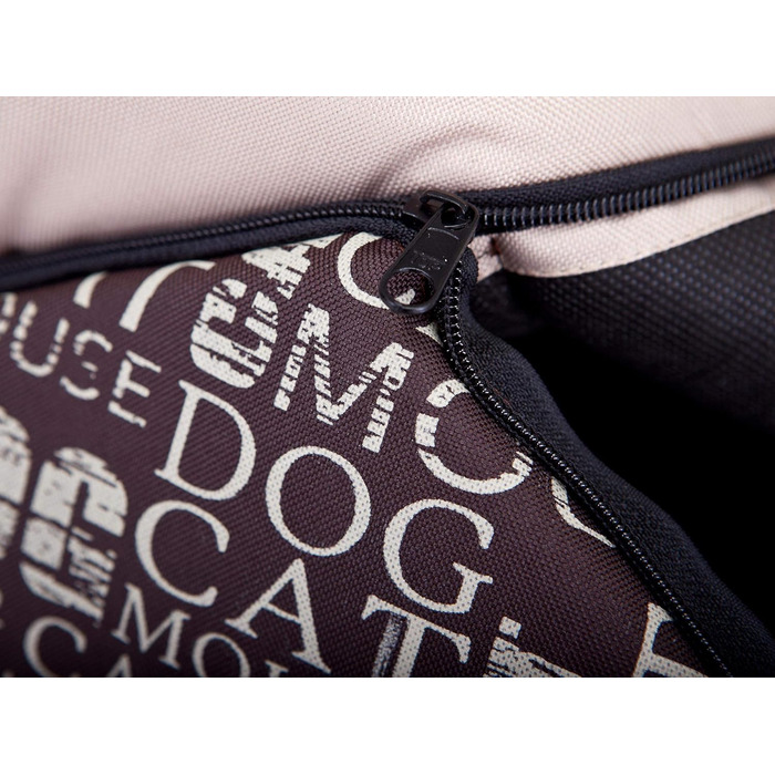 Будка для собак, лежанка для собак, хатинка для собак, хатинка для котів Mittle L, 52x46 см (76x72x74 см, з написом)