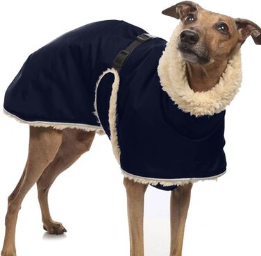 Теплий зимовий одяг для Whippet та Windhund: тепла куртка з флісовою підкладкою для собак, розміри S, B