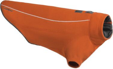Куртка для собак RUFFWEAR Climate Changer, теплий універсальний плащ з поліестеровими рукавами для прохолодної погоди, помаранчева, розмір L