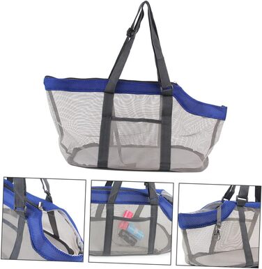 Транспортна сумка для тварин Cosmevivi XXL - велика переноска для собак та котів, блакитна (44x25 см)