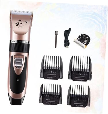 Електрична машинка для стрижки котів Supvox - набір для догляду за домашніми тваринами, рожеве золото